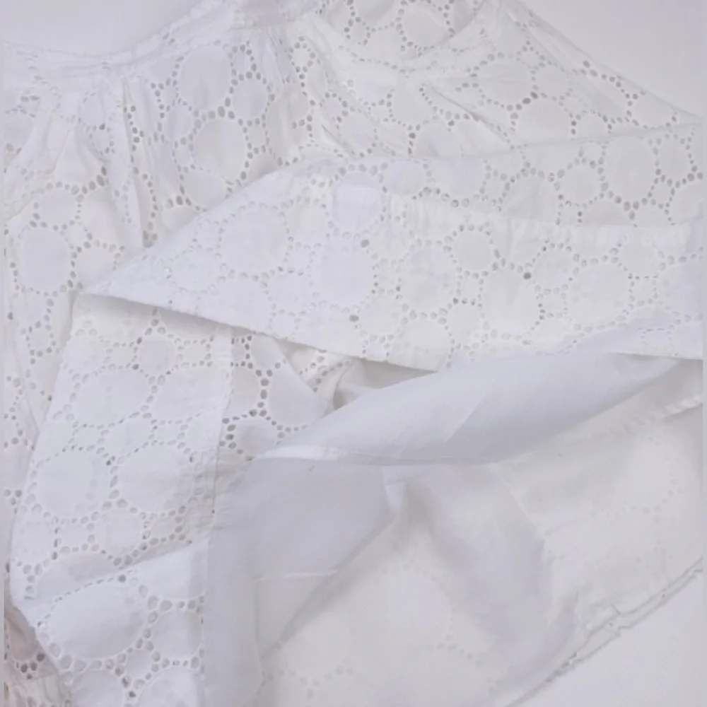 Calvin Klein 100% Cotton Circular Eyelet Skirt with Pockets-Size 12 RARE FIND - Picture 10 of 13